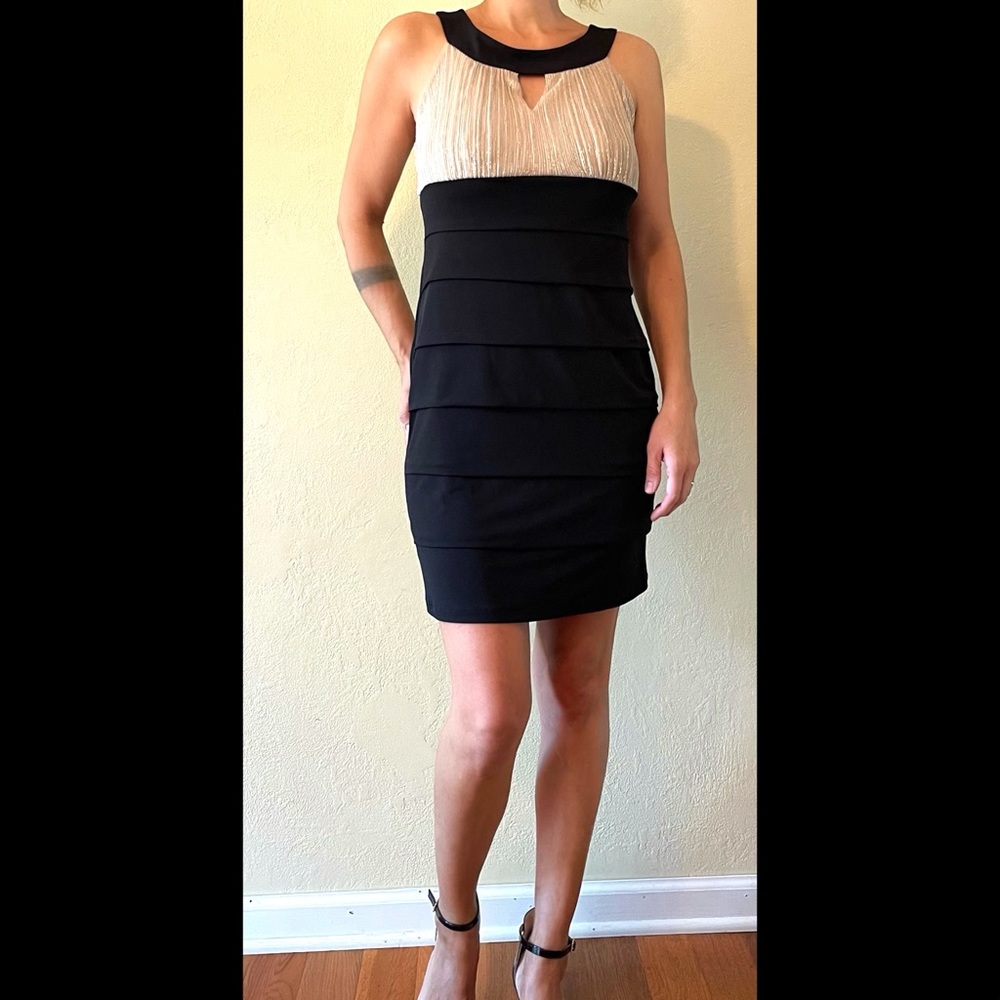 Dressblack & Gold Mini Dress